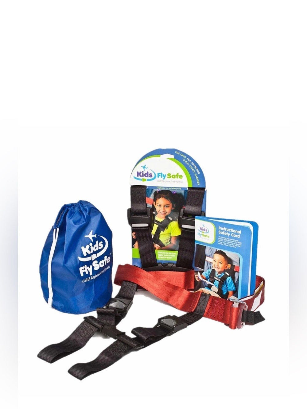 Never Used.Fly Safe Child Airplane Travel Harness Cares Safety Restraint System